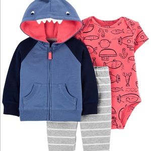 Carter’s Baby Shark Little Jacket Set, 3 Pieces